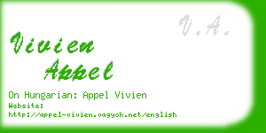 vivien appel business card